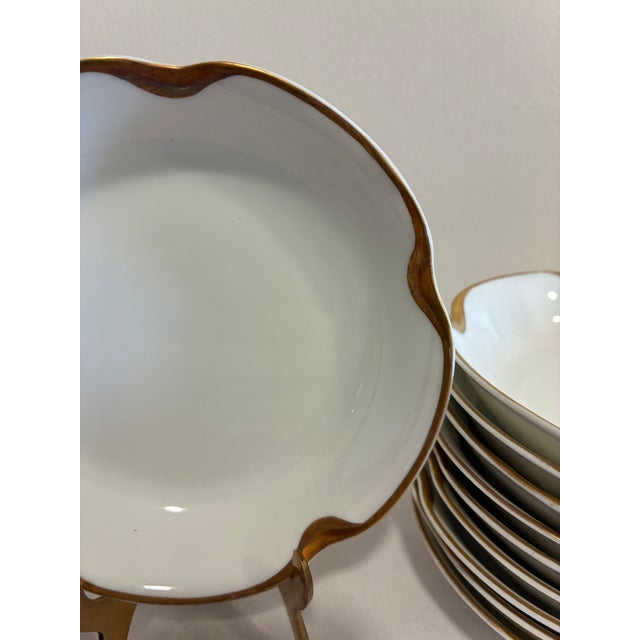 Vintage Haviland & Co. Limoges Gold Rim Bowls - Set of 10 For Sale In Oklahoma City - Image 6 of 12