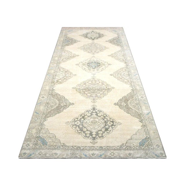 1960s 1960s Turkish Oushak Rug For Sale - Image 5 of 7