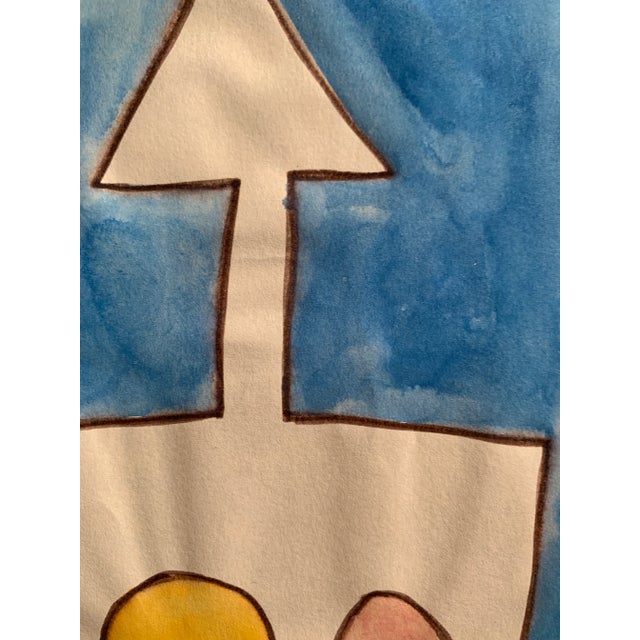 1967 Watercolor Original Painting Brooklyn Museum Artist For Sale In Dallas - Image 6 of 8