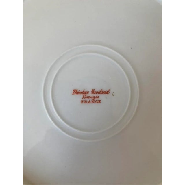 Early 20th Century Antique French Gold and Green Limoges Porcelain Plate by Haviland For Sale - Image 11 of 12