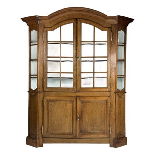 Belgian Oak Display Bookcase For Sale