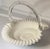 Vintage Fenton Silver Crest Milk Glass Handled Basket – Ruffled Edge Brides Basket (1970s) For Sale - Image 9 of 10
