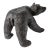 Monumental Hand Carved Wood Rustic Folk Art Prowling Black Bear For Sale
