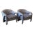 1980s Postmodern Sculptural Arc Chairs - a Pair For Sale