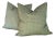 Manuel Canovas Green Cut Velvet 22" Pillows - Set of 2 For Sale