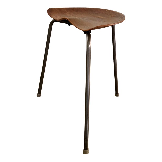 Tripod Stool by Astor Glibstrup for Frederikssund Mobelfabrik, Denmark, 1950s For Sale