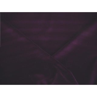 Ralph Lauren Lfy64754f English Riding Velvet in Windsor Purple - Italian Cotton Velvet Upholstery Drapery Fabric- 8-1/4 Yards For Sale