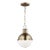 Thomas O'Brien By Visual Comfort Studio Hanks 1-Light Mini Pendant in Satin Brass For Sale