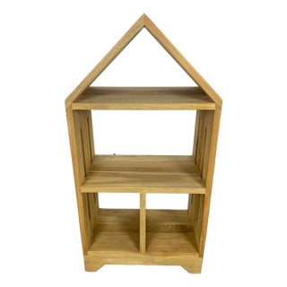 Vintage Blonde Rosewood Bookcase For Sale