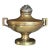 Antique Brass Gas Lantern Motif Cassoulete / Finial For Sale