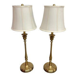 Ralph Lauren Home Darien Candlestick Table Lamps, Pair For Sale