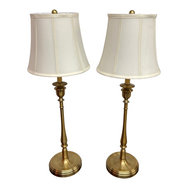 Ralph Lauren Home Darien Candlestick Table Lamps, Pair For Sale
