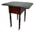 Victorian Wood Drop-Leaf Side Table with Turned Legs, 19th Century For Sale