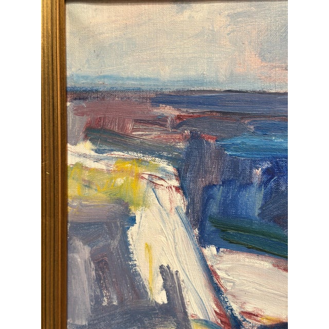 Arthur Y. Nilsson, Coastal Landscape, 1950s, Oil on Canvas, Framed For Sale - Image 18 of 18