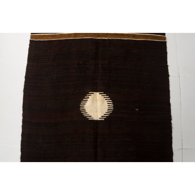 Turkish Wool Angora Wool Kilim For Sale - Image 4 of 10
