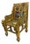 Mini King Tut Throne Replica – Handmade Egyptian Collectible Figurine Chair Decor For Sale