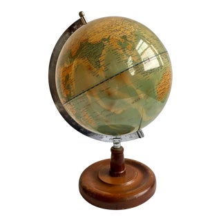 Vintage Illuminated Globe For Sale