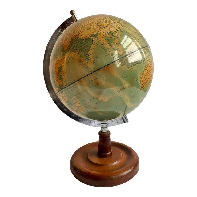 Vintage Late 20th Century Illuminated Globe For Sale