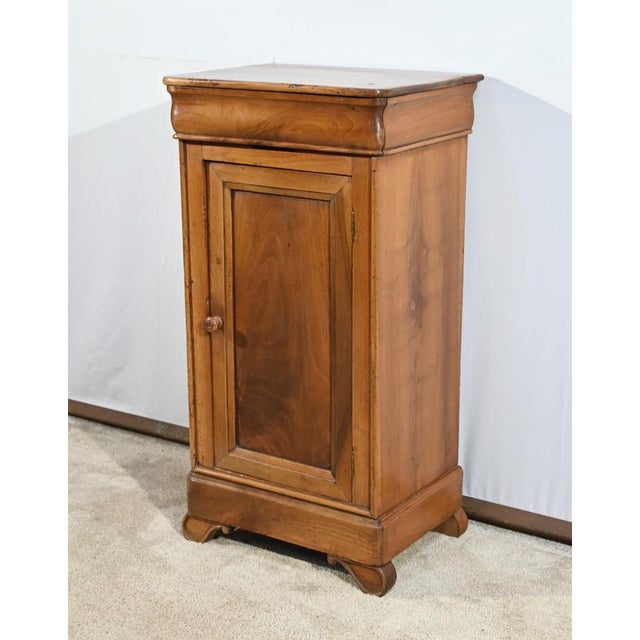 Louis Philippe Cherrywood Bedside Table, Mid-19th Century For Sale - Image 3 of 18