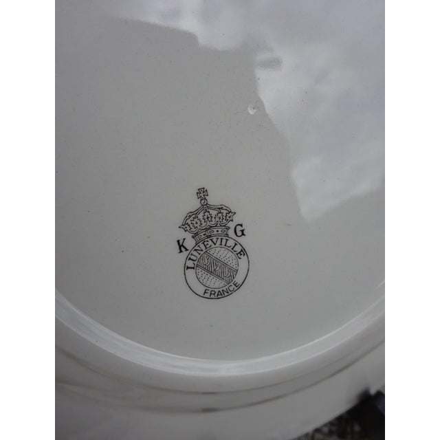 Ceramic Soup Plates in Lunéville Earthenware by Keller & Guerin, 1890s, Set of 11 For Sale - Image 7 of 18