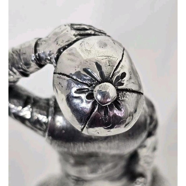 1990s English Silver Golfer Sculpture, 1997 For Sale - Image 5 of 18
