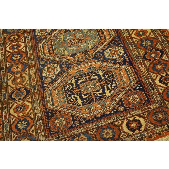 19th Century Caucasian Sumak Carpet For Sale - Image 10 of 11