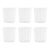 Marina White Stripe Glass Tumbler- White, Set of 6 For Sale