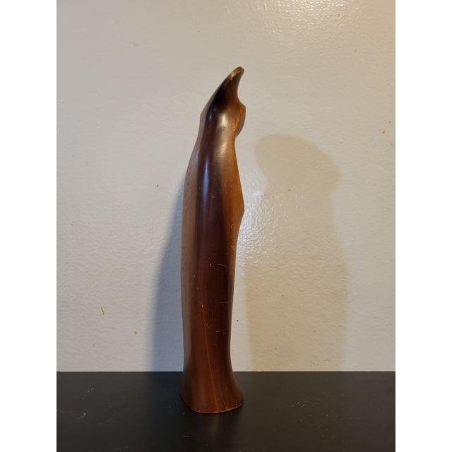 Beautiful hand-carved from one piece of myrtlewood. This figure is more often associated with the Madonna or the Virgin...