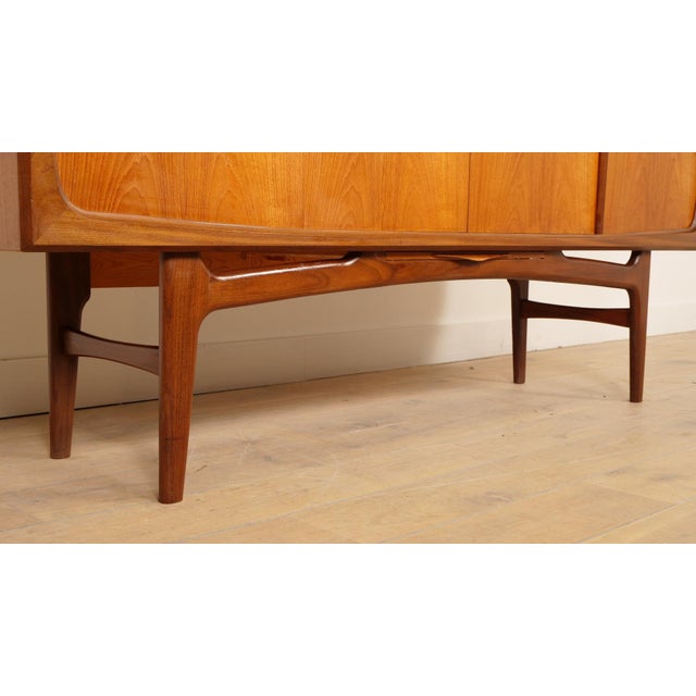 Vintage Danish Teak Highboard by Johannes Andersen for Silkeborg For Sale - Image 17 of 18