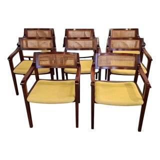 Dining Chairs from José Daniel Santa Rita, 1970s, Set of 10 For Sale