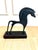 Mid-Century Modern Mid-Century Modern Cast Iron Etruscan-Inspired Horse Sculpture For Sale - Image 3 of 7