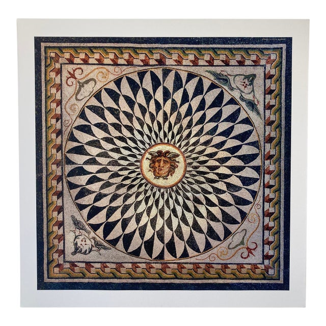 William Gray Harris Photograph on Canvas “ Roman Mosaic With Gorgon Head" For Sale