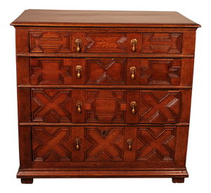 Jacobean Oak Commode, 17th Century