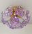 Purple Vintage Prismatic Sputnik Chandelier Mid-Century Modern Sputnik Flush Mount Purple Diamond-Cut Glass Lighting For Sale - Image 8 of 12