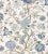 Sample - The House of Scalamandré Pondicherry Linen Print Fabric, Delft For Sale