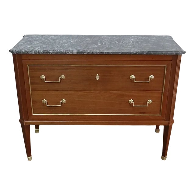 Louis XVI Style Mahogany Chest of Drawers, 19th-century For Sale