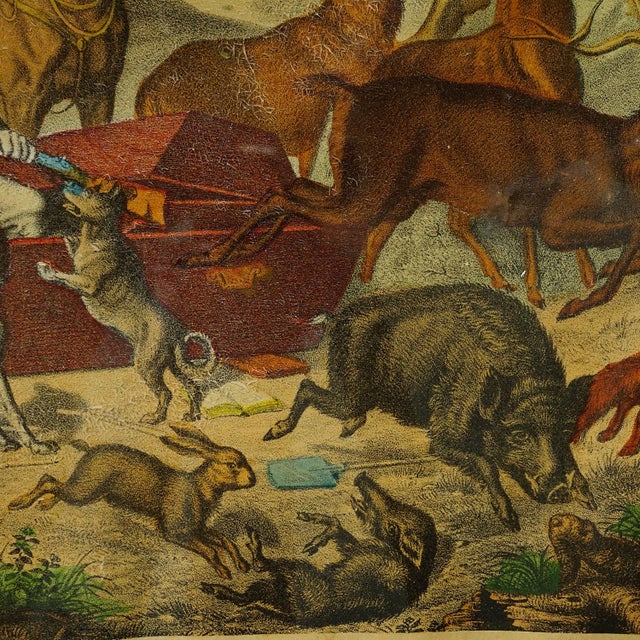 Antique Print 'The Hunter’s Awakening', Germany Late 19th Century For Sale - Image 6 of 9