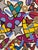 Framed, Signed Mixed Media Romero Britto Original Original Mixed Media artworks begin with a fine art print that Romero...
