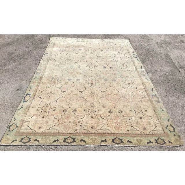 1940s Vintage Oushak Rug - 87" X 136" For Sale - Image 11 of 11