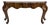 Late 20th Century Marge Carson Walnut Serpentine Console Table with Cabriole Legs For Sale