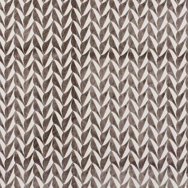 Sample - Schumacher X David Kaihoi Spades Fabric in Taupe For Sale