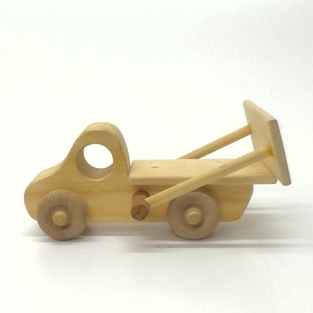 Old School Wooden Toy Vehicle Curation - Group of 5 For Sale - Image 9 of 12