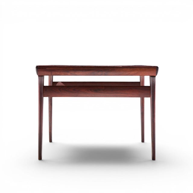 Niels Moller Niels Moller Mid Century Danish Rosewood Hidden Leaf Expanding Dining Table With 2 Leaves For Sale - Image 4 of 10
