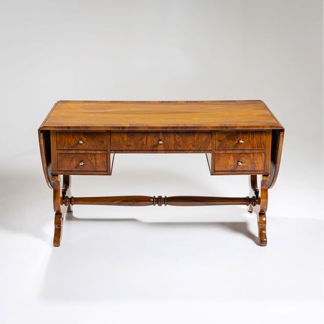Biedermeier Writing Table, 1830 For Sale - Image 5 of 15