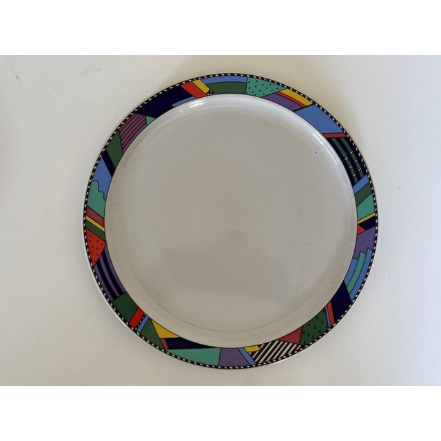 Scenario Metropol Dinner Plates by Barbara Brenner for Rosenthal, 1990s, Set of 3 For Sale - Image 17 of 17