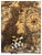 Antique Art Nouveau Flemish box with a burned etching called pyography. I attached the vintage sterling grape bunch and...