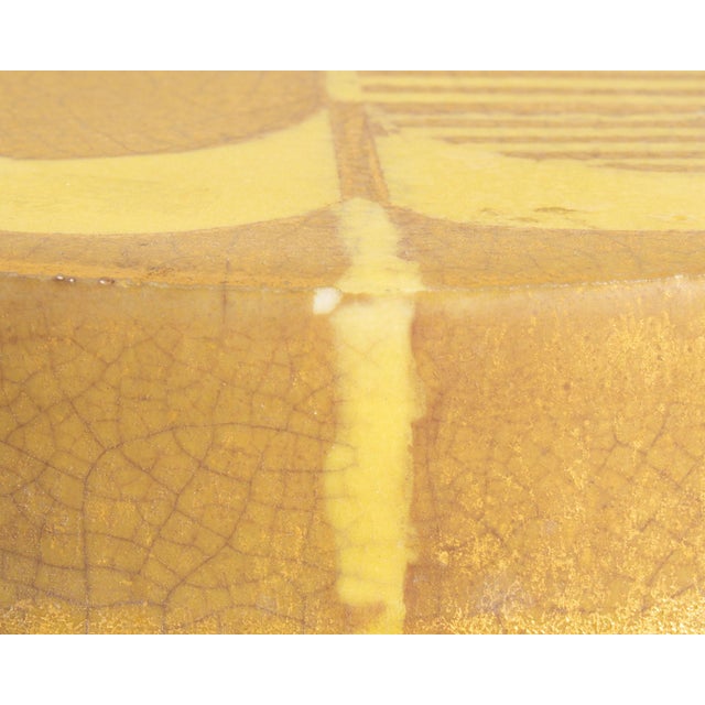 Laura Andreson 1970 Studio Pottery Yellow Round Box For Sale In Indianapolis - Image 6 of 10