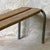 Vintage School Bench in Metal and Wood, 1950s For Sale - Image 3 of 6