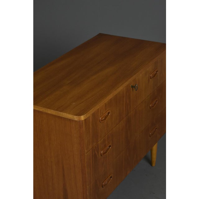 Scandinavian Teak Chest of Drawers, 1960s For Sale - Image 11 of 12