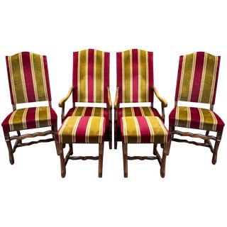 Louis Xiii Armchairs, Chairs and Poufs, Set of 6 For Sale